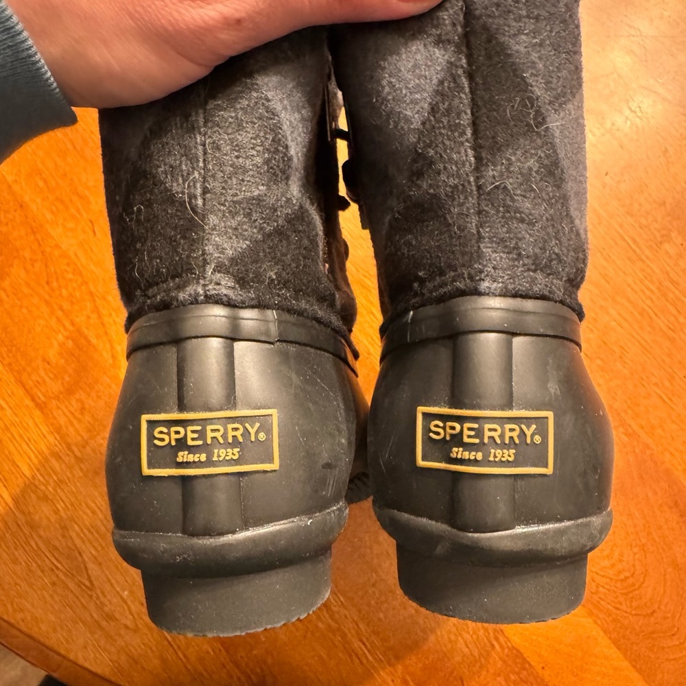 Black Sperry Waterproof Boots - Picture 4 of 5